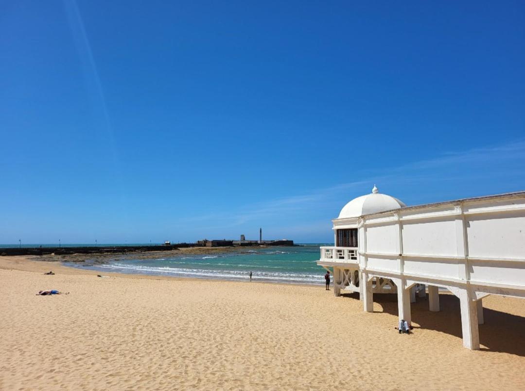 Apartament Cadiz Playa La Caleta Terraza Con Barbacoa Zewnętrze zdjęcie